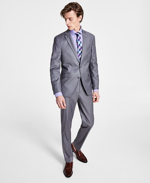 Kenneth Cole Reaction Men's Ready Flex Slim-Fit Suit Men's Fashion & Accessories