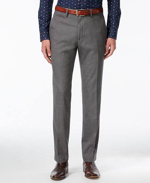 Kenneth Cole Reaction Men's Slim-Fit Stretch Dress Pants Created for Macy's Men's Fashion & Accessories