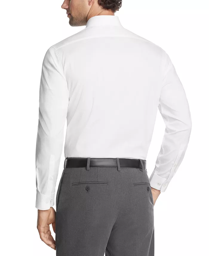 Kenneth Cole Reaction Techni-Cole Stretch Men's Slim Fit Tonal Stripe Dress Shirt Men's Fashion & Accessories
