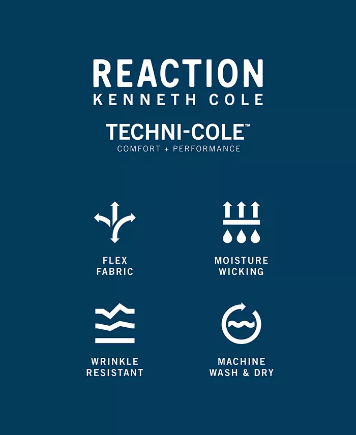 Kenneth Cole Reaction Techni-Cole Stretch Men's Slim Fit Tonal Stripe Dress Shirt Men's Fashion & Accessories