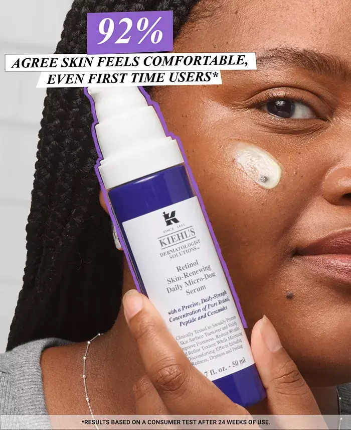 Kiehl's Since 1851 Micro-Dose Anti-Aging Retinol Serum With Ceramides And Peptide 1.7-oz. Beauty