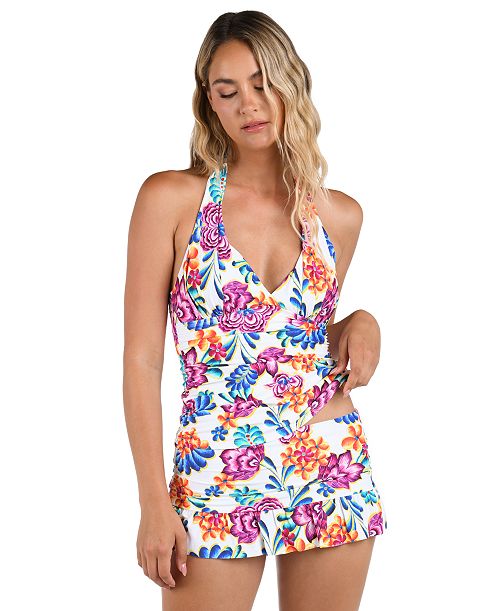 La Blanca Women's Paradiso Halter Goddess Tankini Top Women's Fashion Shoes & Accessories