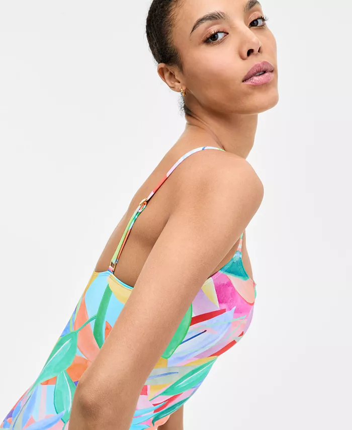 La Blanca Women's Tropi-Flage Printed Scoop-Neck One-Piece Swimsuit Exclusively At Macy's Women's Fashion Shoes & Accessories