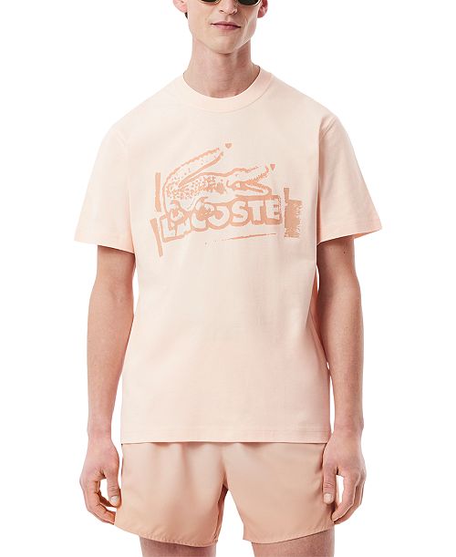 Lacoste Classic Fit Stamped T-Shirt Men's Fashion & Accessories