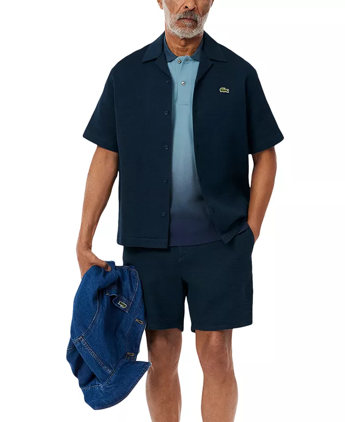 Lacoste Men's Classic-Fit Gradient Logo Polo Shirt Men's Fashion & Accessories