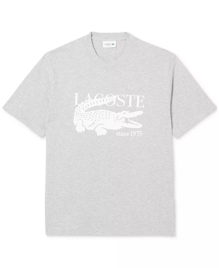 Lacoste Men's Classic-Fit Logo Crocodile Graphic T-Shirt Men's Fashion & Accessories