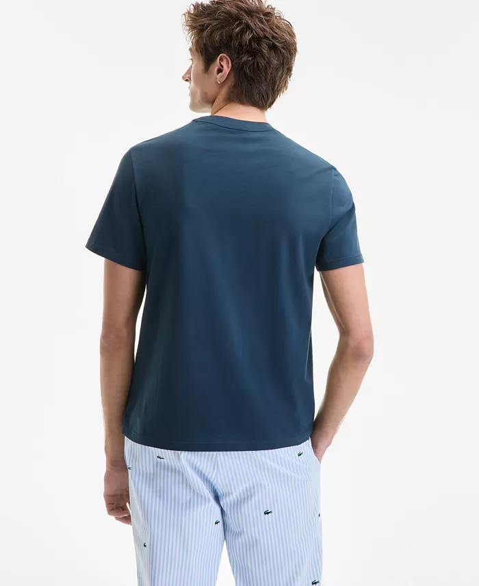 Lacoste Men's Crewneck Logo Pajama T-Shirt Men's Fashion & Accessories