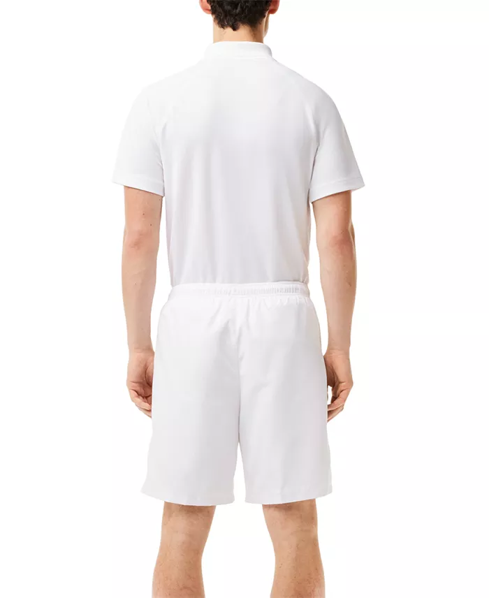 Lacoste Men's Diamante-Print 8" Sport Drawstring Shorts Men's Fashion & Accessories