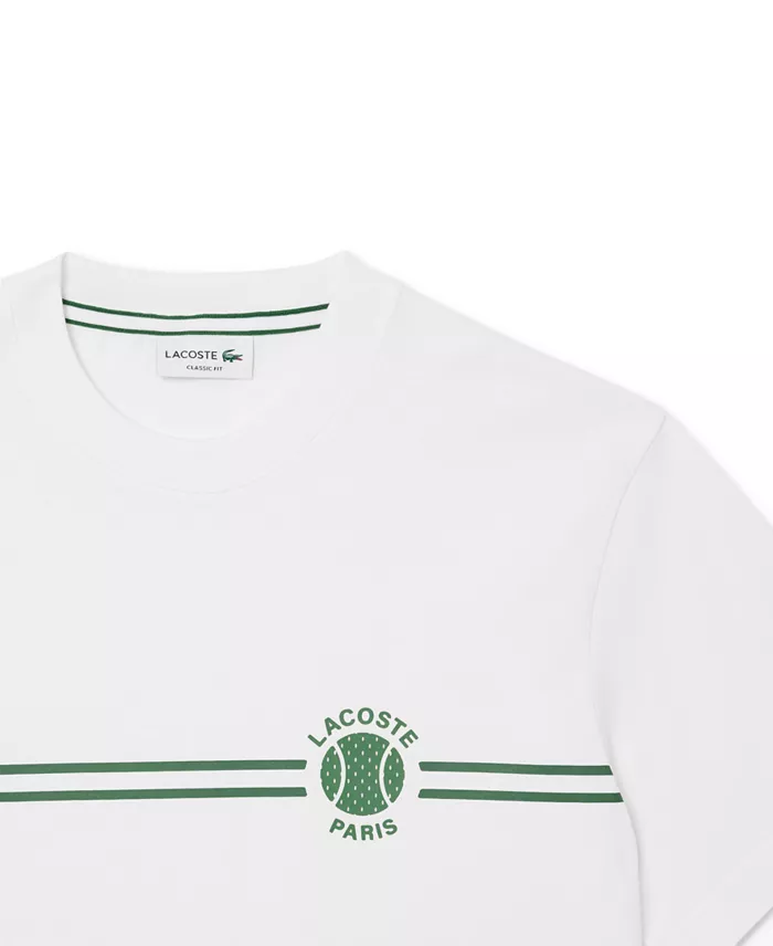 Lacoste Men's Heritage Short Sleeve Graphic Tennis T-Shirt Men's Fashion & Accessories