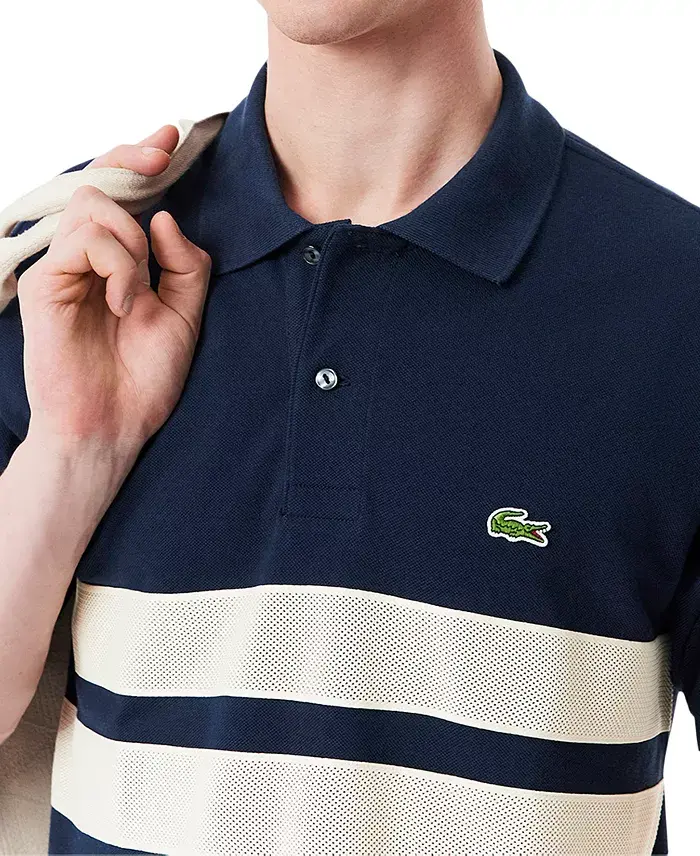 Lacoste Men's Heritage Short Sleeve Tennis Polo Shirt Men's Fashion & Accessories