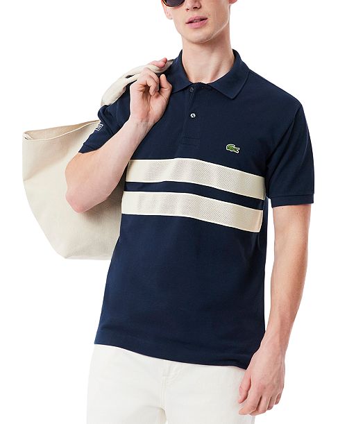 Lacoste Men's Heritage Short Sleeve Tennis Polo Shirt Men's Fashion & Accessories