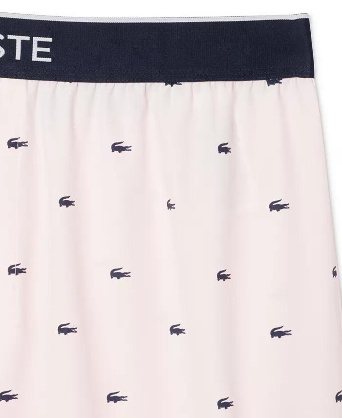 Lacoste Men's Loungewear Croc Print Pajama Shorts Men's Fashion & Accessories