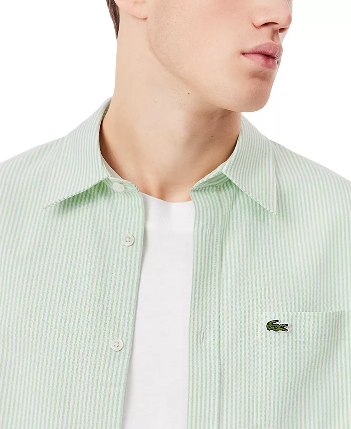 Lacoste Men's Raye Short Sleeve Button-Front Shirt Men's Fashion & Accessories