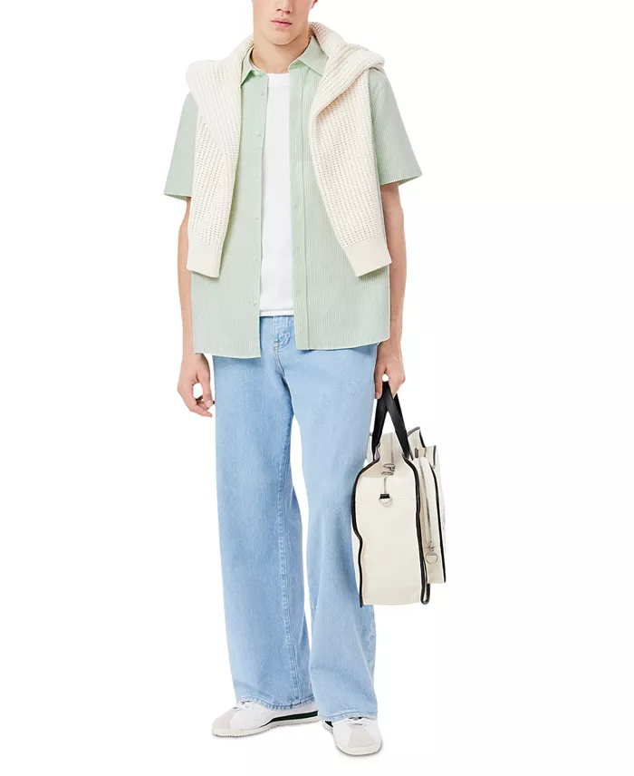 Lacoste Men's Raye Short Sleeve Button-Front Shirt Men's Fashion & Accessories