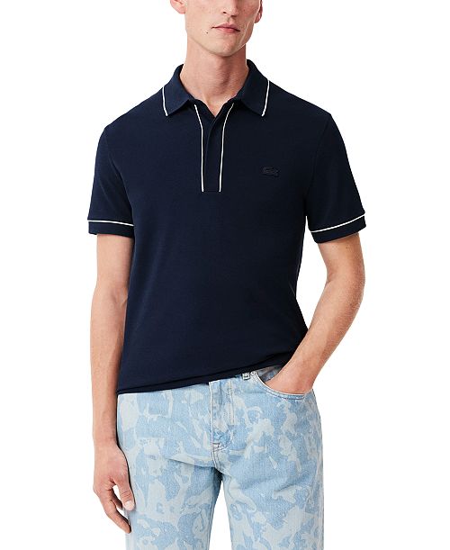 Lacoste Men's Regular-Fit Tipped Polo Shirt Men's Fashion & Accessories