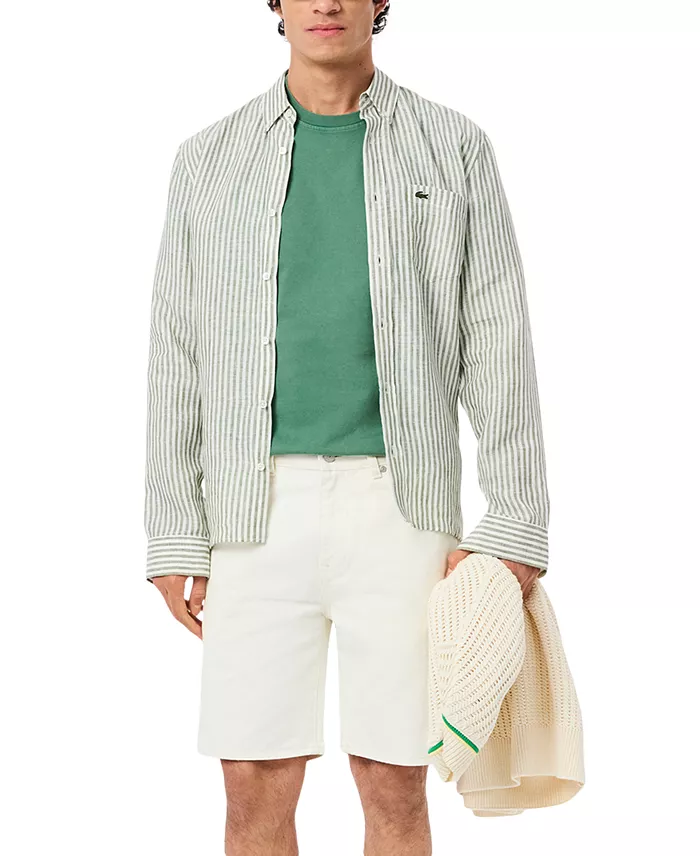 Lacoste Men's Regular-Fit Washed T-Shirt Men's Fashion & Accessories