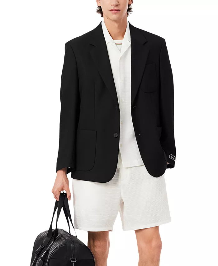 Lacoste Men's Relaxed-Fit Waffle-Fabric Shorts Men's Fashion & Accessories