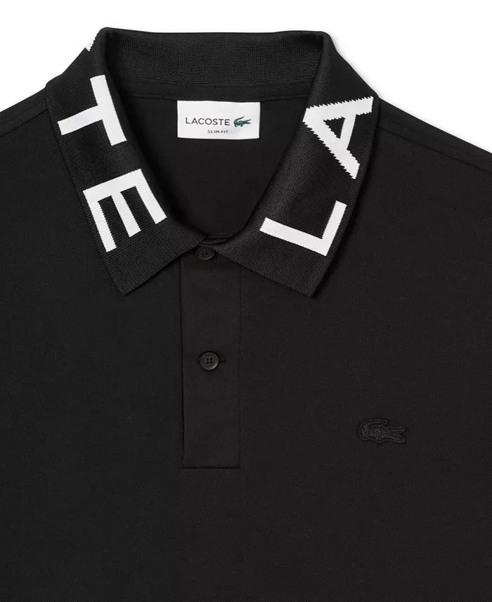 Lacoste Men's Slim-Fit Logo Collar Polo Shirt Men's Fashion & Accessories