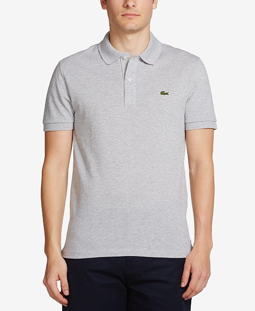 Lacoste Men's Slim Fit Short Sleeve Ribbed Polo Shirt Men's Fashion & Accessories