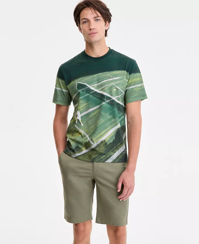 Lacoste Men's Tennis Court Graphic T-Shirt Men's Fashion & Accessories