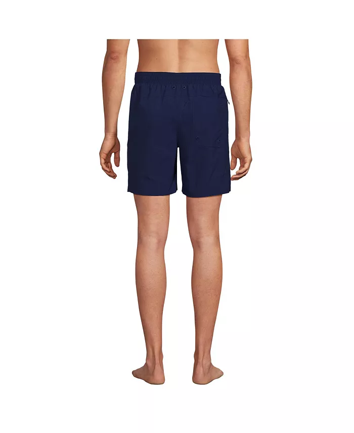 Lands' End Men's 7 Inch Volley Hydroliner Swim Trunks Men's Fashion & Accessories