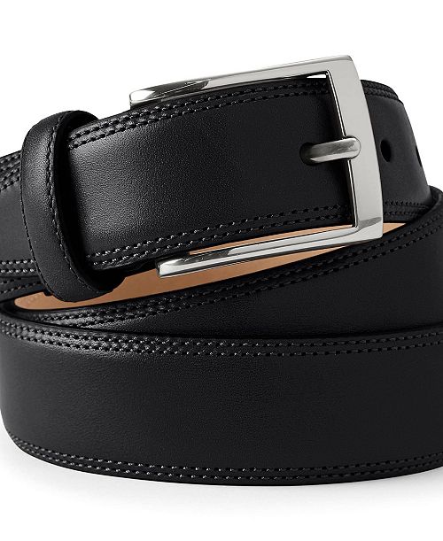 Lands' End Men's Classic Leather Chino Belt Men's Fashion & Accessories