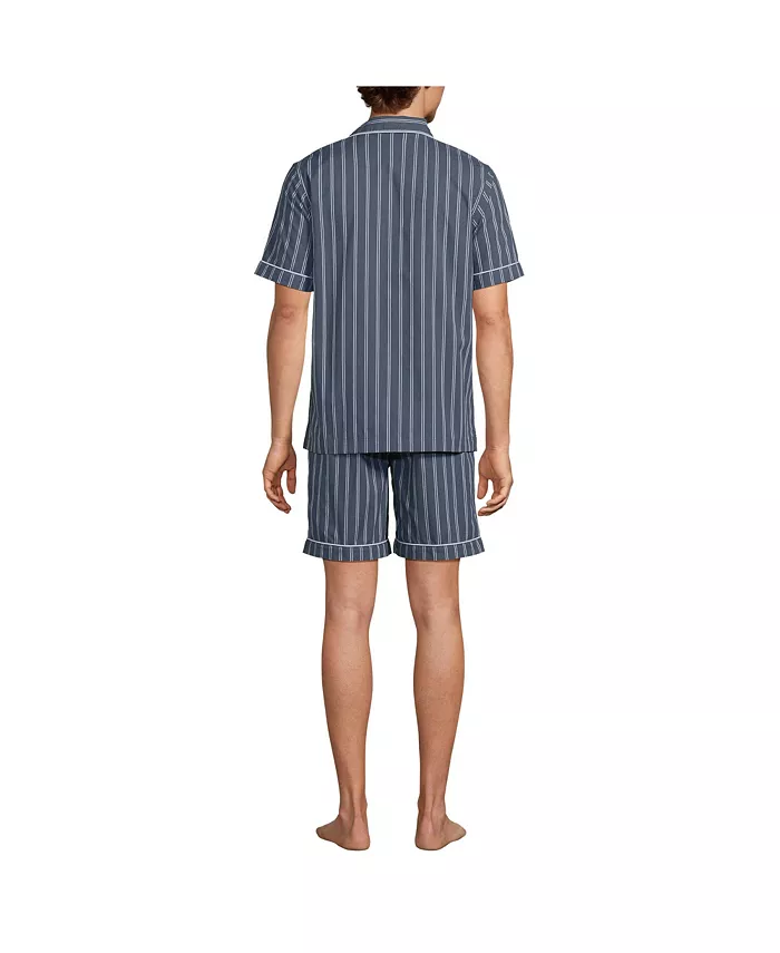 Lands' End Men's Short Sleeve Essential Pajama Set Men's Fashion & Accessories
