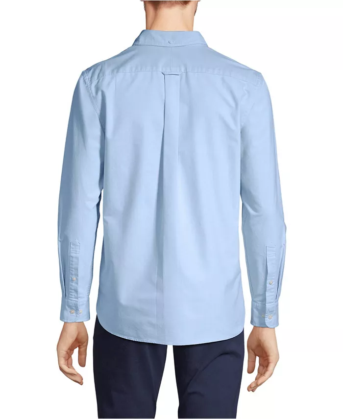 Lands' End Men's Traditional Fit Sail Rigger Oxford Shirt Men's Fashion & Accessories