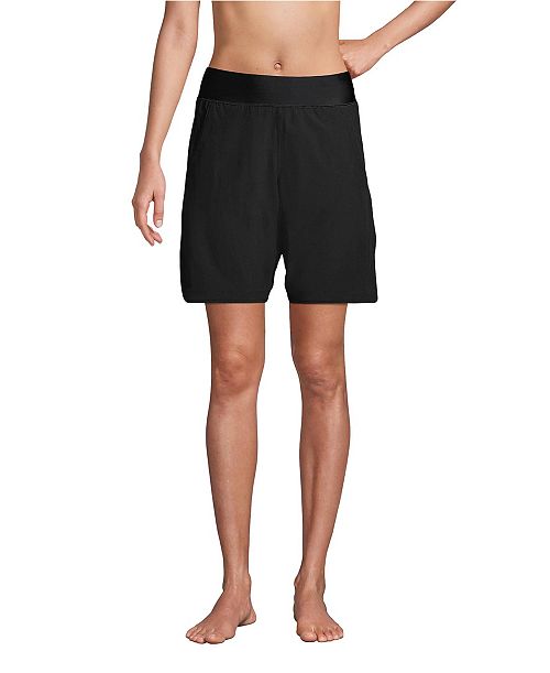 Lands' End Women's 9" Board Shorts Women's Fashion Shoes & Accessories