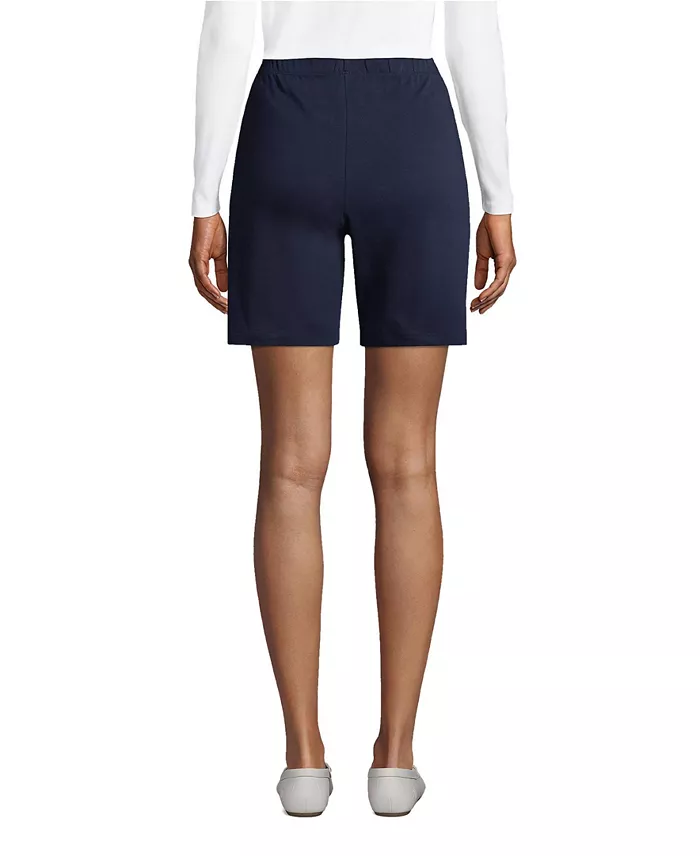 Lands' End Women's Sport Knit High Rise Shorts Women's Fashion Shoes & Accessories