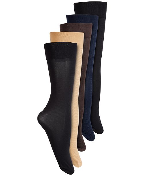 Lauren Ralph Lauren 5-Pk. 400N Dress Trouser Socks Women's Fashion Shoes & Accessories