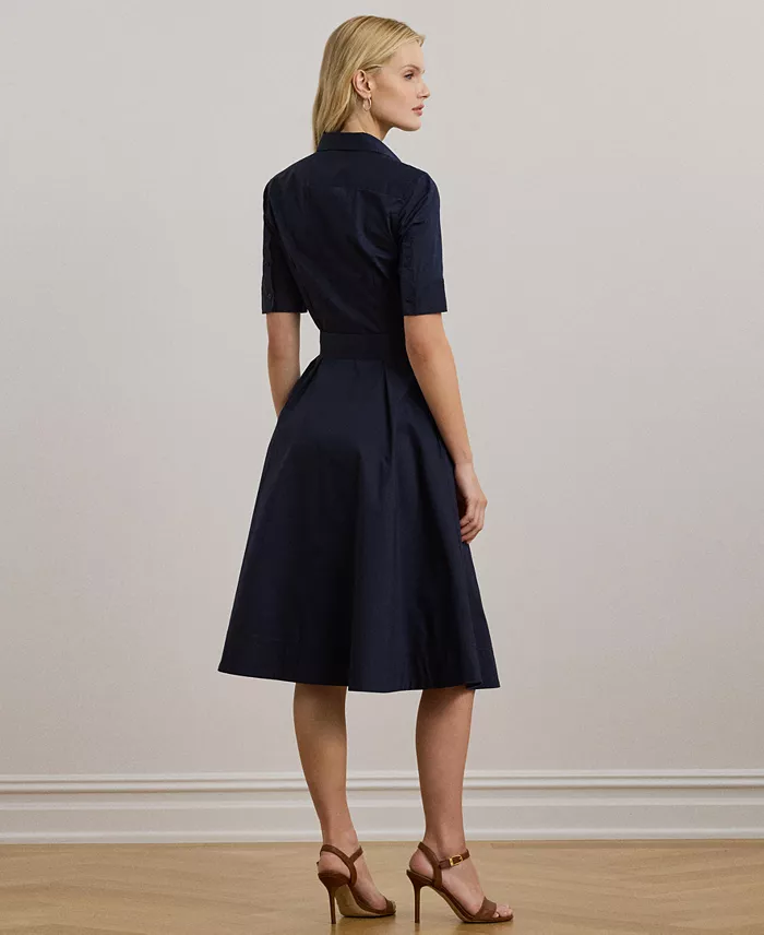 Lauren Ralph Lauren Cotton Shirtdress Women's Fashion Shoes & Accessories