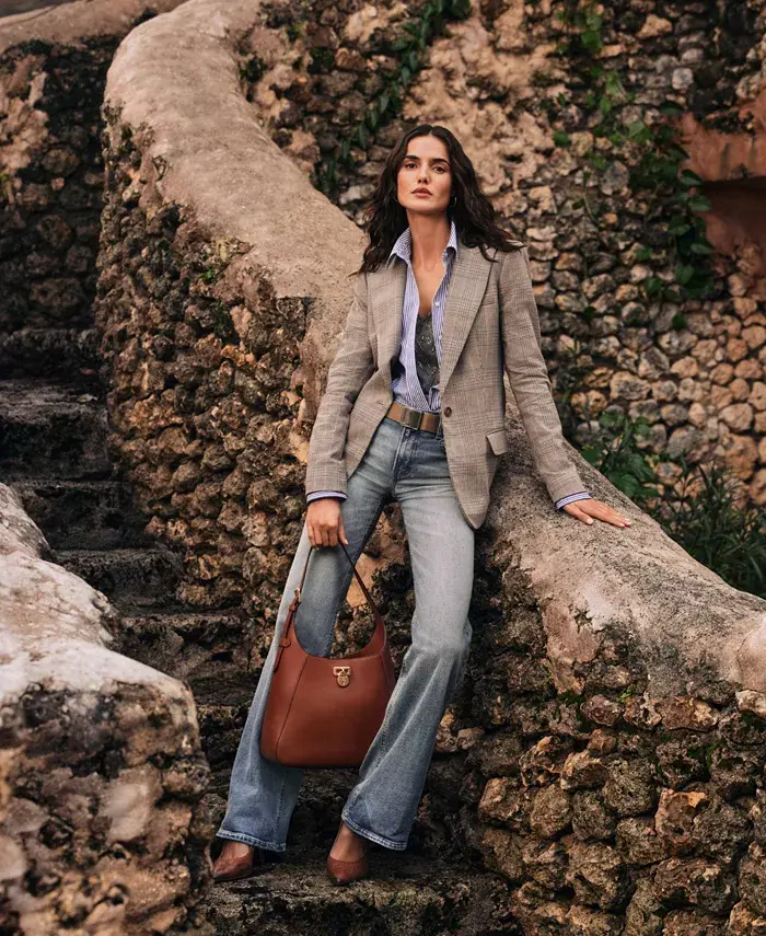 Lauren Ralph Lauren Leather Medium Tanner Shoulder Bag Handbags Purses & Accessories