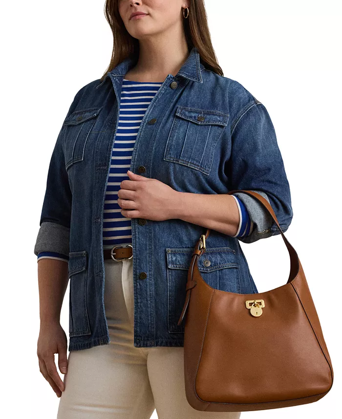 Lauren Ralph Lauren Leather Medium Tanner Shoulder Bag Handbags Purses & Accessories