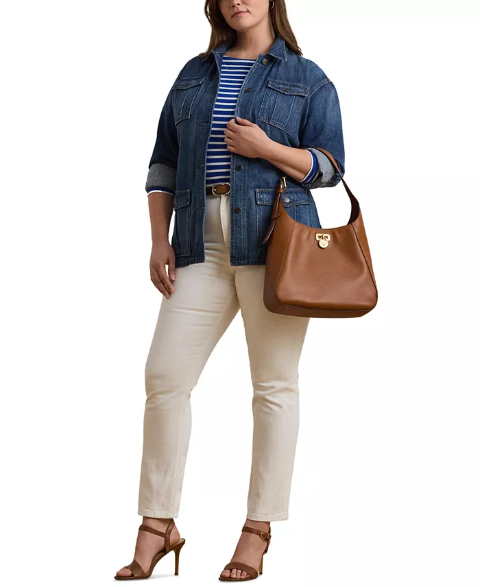 Lauren Ralph Lauren Leather Medium Tanner Shoulder Bag Handbags Purses & Accessories