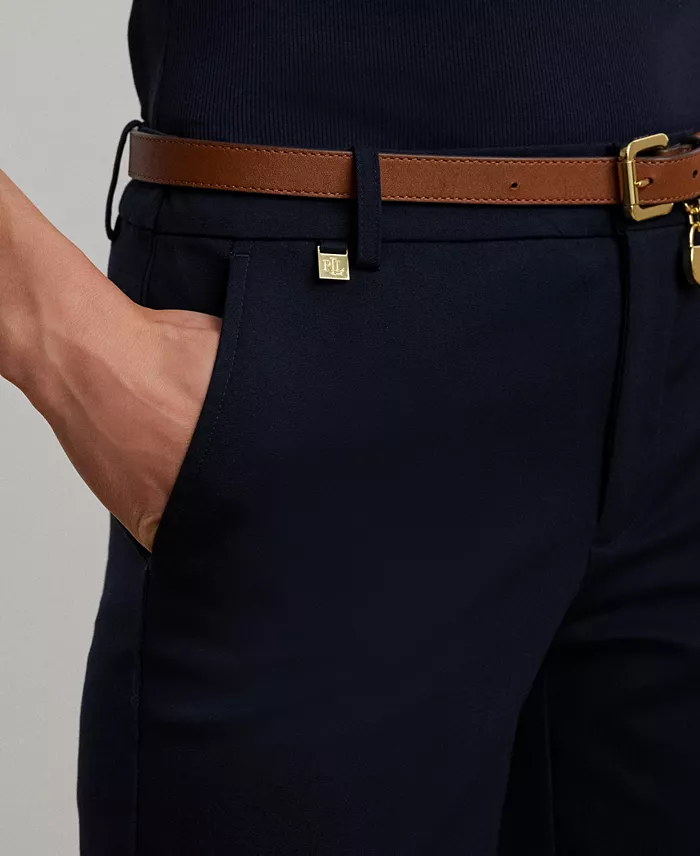 Lauren Ralph Lauren Twill Stretch Bermuda Shorts Women's Fashion Shoes & Accessories