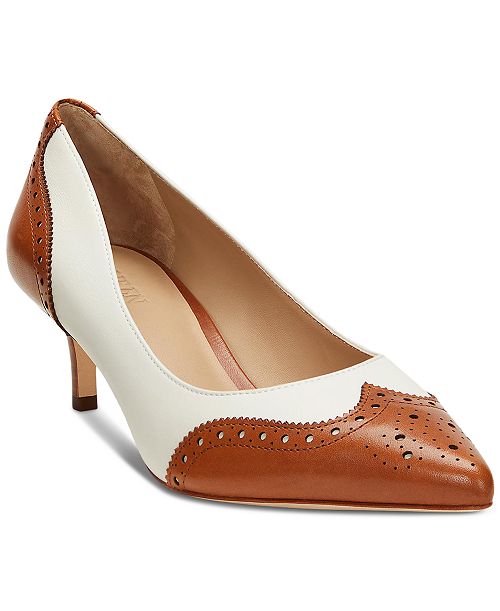 Lauren Ralph Lauren Women's Adrienne Pointed-Toe Pumps Women's Fashion Shoes & Accessories