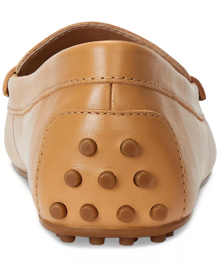 Lauren Ralph Lauren Women's Barnsbury Slip-On Driver Loafer Flats Women's Fashion Shoes & Accessories