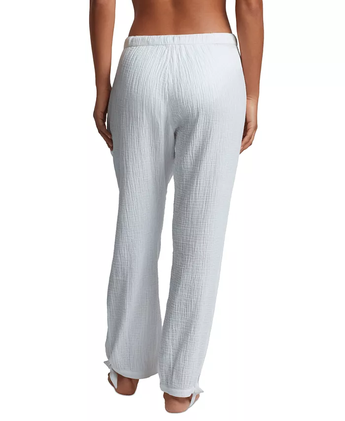 Lauren Ralph Lauren Women's Cotton Pull-On Cover-Up Pants Women's Fashion Shoes & Accessories