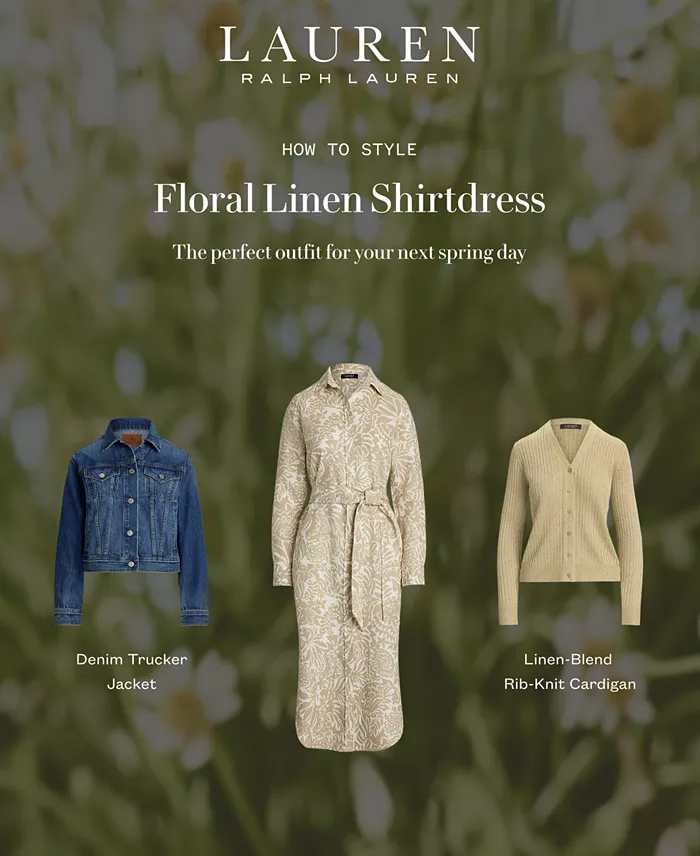 Lauren Ralph Lauren Women's Denim Trucker Jacket Regular & Petite Women's Fashion Shoes & Accessories