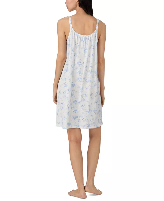 Lauren Ralph Lauren Women's Double-Strap V-Neck Short Nightgown Women's Fashion Shoes & Accessories