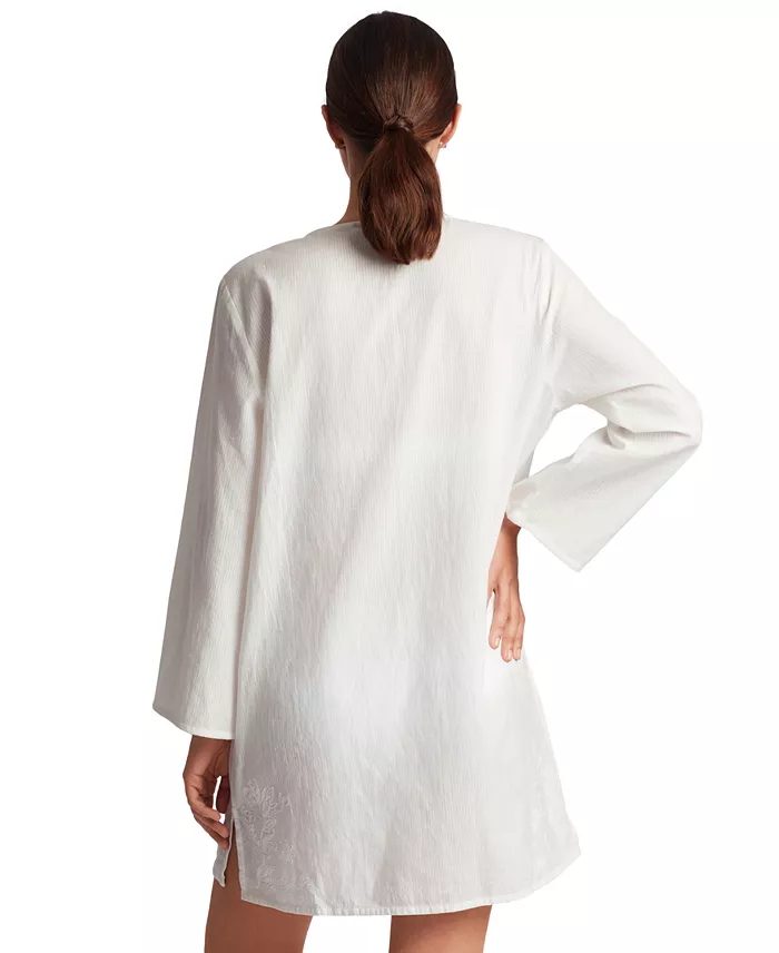 Lauren Ralph Lauren Women's Embroidered Tunic Cover-Up Women's Fashion Shoes & Accessories