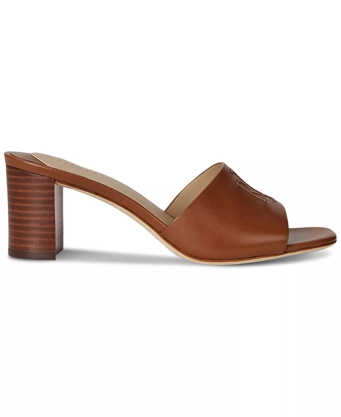Lauren Ralph Lauren Women's Everly Block-Heel Dress Sandals Women's Fashion Shoes & Accessories