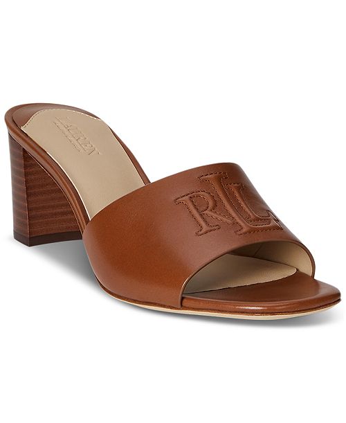 Lauren Ralph Lauren Women's Everly Block-Heel Dress Sandals Women's Fashion Shoes & Accessories