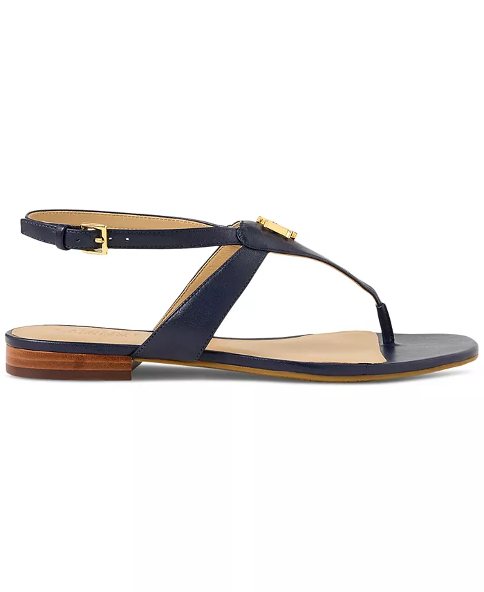 Lauren Ralph Lauren Women's Everly Thong Flat Sandals Women's Fashion Shoes & Accessories