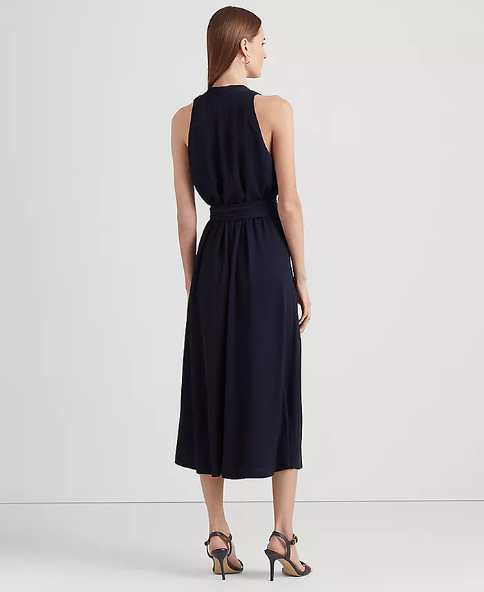 Lauren Ralph Lauren Women's Georgette Halter Cocktail Dress Women's Fashion Shoes & Accessories