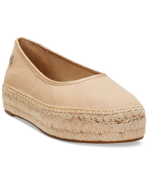 Lauren Ralph Lauren Women's Luize Espadrille Ballet Flats Women's Fashion Shoes & Accessories