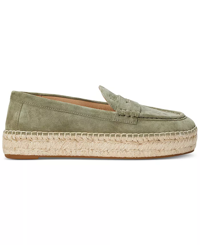 Lauren Ralph Lauren Women's Luize Espadrille Loafer Flats Women's Fashion Shoes & Accessories