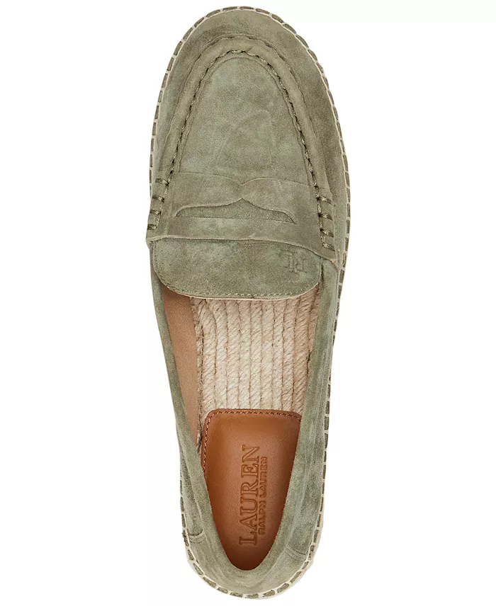 Lauren Ralph Lauren Women's Luize Espadrille Loafer Flats Women's Fashion Shoes & Accessories