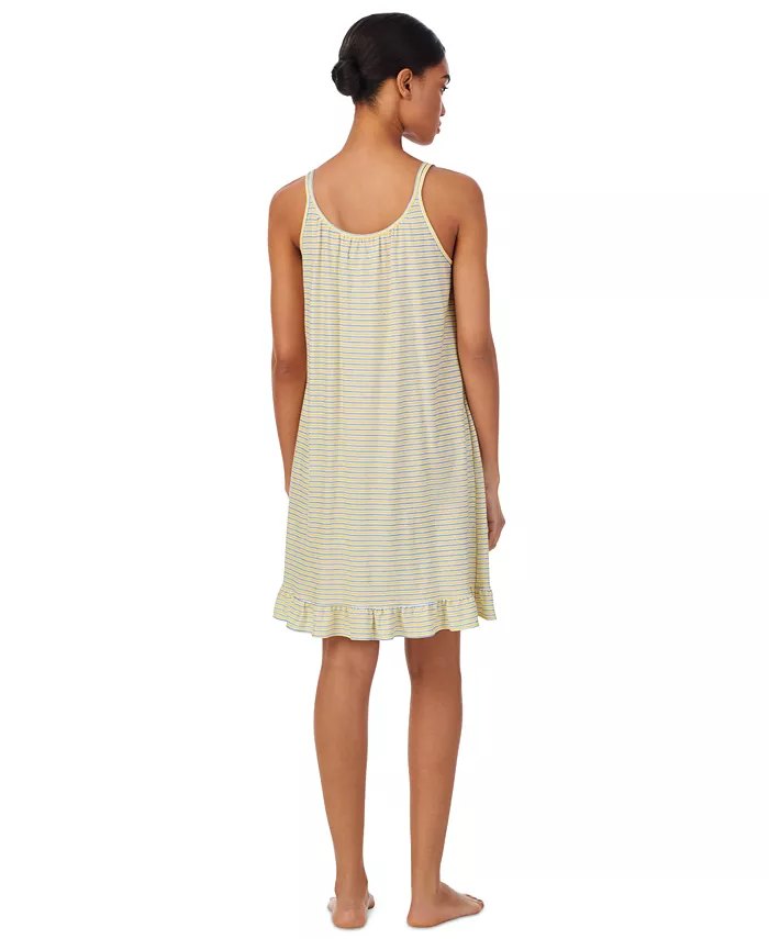 Lauren Ralph Lauren Women's Printed Double-Strap Nightgown Women's Fashion Shoes & Accessories